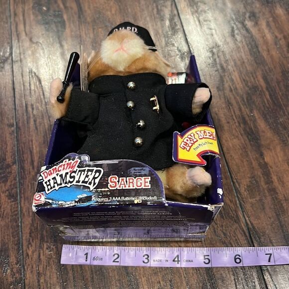 NIB New Gemmy DANCING HAMSTER Sarge Police Bad Boys Song no batteries - Picture 9 of 9